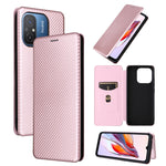Custodia per telefono in pelle con vibrazione in fibra di carbonio, For OPPO Reno8 T 4G, For Motorola Moto E13 4G, For Motorola Moto G73 5G, For Xiaomi Redmi 12C