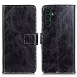 Custodia per cellulare in pelle a vibrazione orizzontale con struttura retrò Crazy Horse, For Samsung Galaxy A24 4G