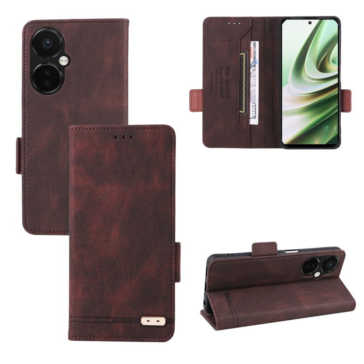 Custodia per telefono in pelle con chiusura magnetica, For OnePlus Nord CE 3 5G
