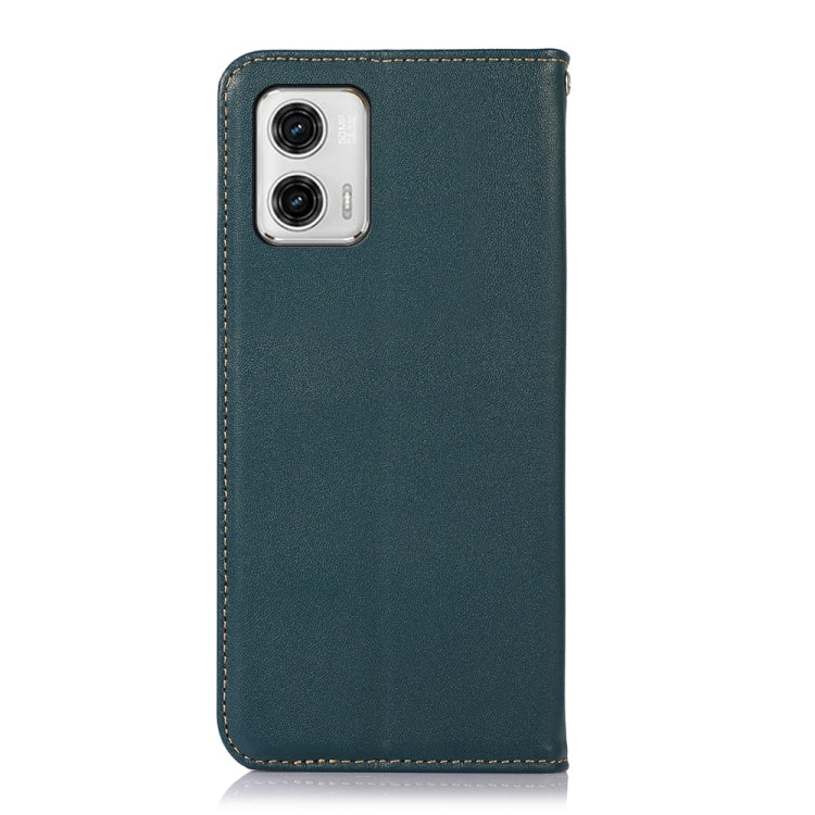 KHAZNEH Custodia per telefono in pelle di vacchetta con strato superiore nappa, For Motorola Moto G73 5G, For OPPO Reno8 T 4G