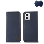 KHAZNEH Custodia per telefono in pelle di vacchetta con strato superiore nappa, For Motorola Moto G73 5G, For OPPO Reno8 T 4G