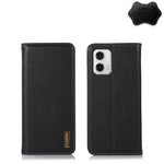 KHAZNEH Custodia per telefono in pelle di vacchetta con strato superiore nappa, For Motorola Moto G73 5G, For OPPO Reno8 T 4G