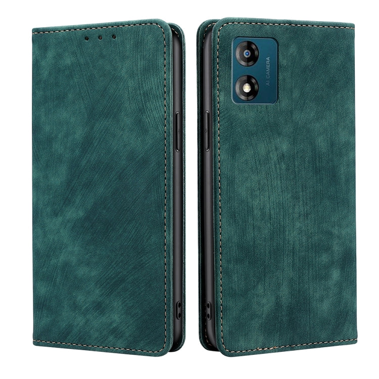 Custodia per telefono in pelle magnetica con spazzola antifurto RFID, For Motorola Moto E13 4G, For OPPO A17k, For OPPO Reno8 T 4G, For Xiaomi Poco X5 Pro / Redmi Note 12 Pro Speed