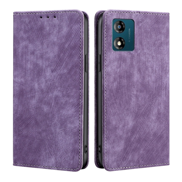 Custodia per telefono in pelle magnetica con spazzola antifurto RFID, For Motorola Moto E13 4G, For OPPO A17k, For OPPO Reno8 T 4G, For Xiaomi Poco X5 Pro / Redmi Note 12 Pro Speed