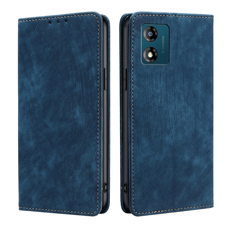 Custodia per telefono in pelle magnetica con spazzola antifurto RFID, For Motorola Moto E13 4G, For OPPO A17k, For OPPO Reno8 T 4G, For Xiaomi Poco X5 Pro / Redmi Note 12 Pro Speed