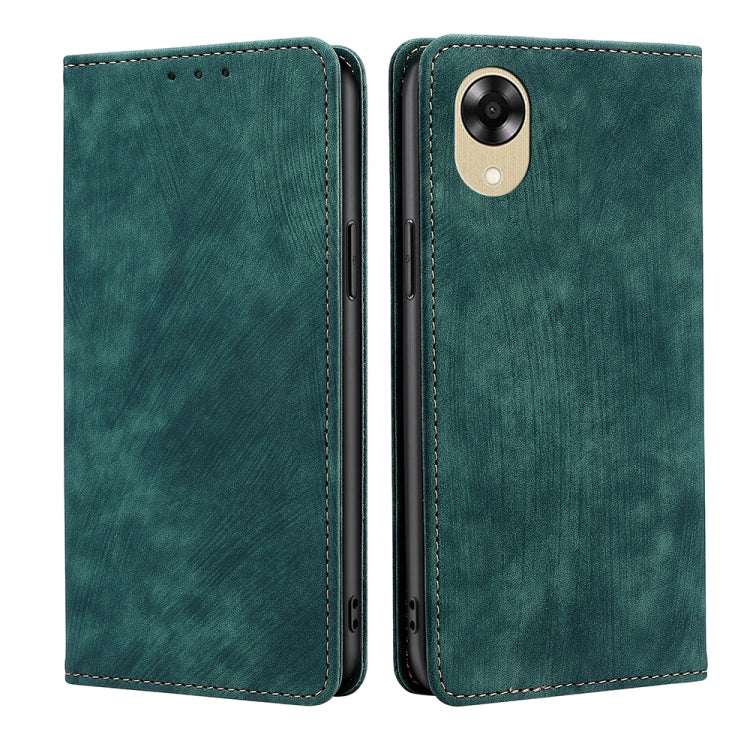 Custodia per telefono in pelle magnetica con spazzola antifurto RFID, For Motorola Moto E13 4G, For OPPO A17k, For OPPO Reno8 T 4G, For Xiaomi Poco X5 Pro / Redmi Note 12 Pro Speed