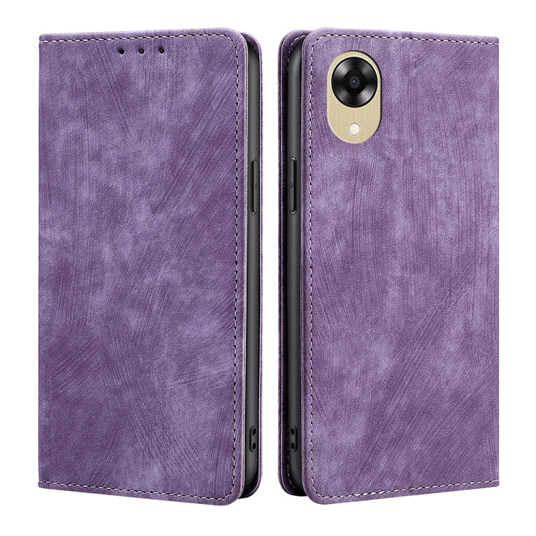 Custodia per telefono in pelle magnetica con spazzola antifurto RFID, For Motorola Moto E13 4G, For OPPO A17k, For OPPO Reno8 T 4G, For Xiaomi Poco X5 Pro / Redmi Note 12 Pro Speed