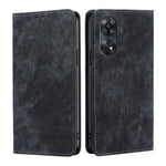 Custodia per telefono in pelle magnetica con spazzola antifurto RFID, For Motorola Moto E13 4G, For OPPO A17k, For OPPO Reno8 T 4G, For Xiaomi Poco X5 Pro / Redmi Note 12 Pro Speed