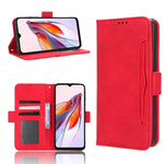 Custodia per telefono in pelle con slot per schede di consistenza al polpaccio, For Xiaomi Redmi 12C / 11A, For Xiaomi Redmi K60 5G / K60 Pro, For Xiaomi Redmi K60E 5G, For Xiaomi Redmi Note 12 Pro 5G Speed