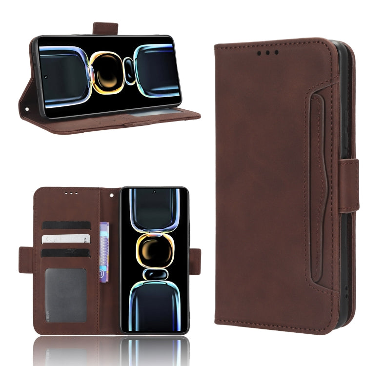 Custodia per telefono in pelle con slot per schede di consistenza al polpaccio, For Xiaomi Redmi 12C / 11A, For Xiaomi Redmi K60 5G / K60 Pro, For Xiaomi Redmi K60E 5G, For Xiaomi Redmi Note 12 Pro 5G Speed