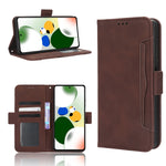 Custodia per telefono in pelle con slot per schede di consistenza al polpaccio, For Xiaomi Redmi 12C / 11A, For Xiaomi Redmi K60 5G / K60 Pro, For Xiaomi Redmi K60E 5G, For Xiaomi Redmi Note 12 Pro 5G Speed