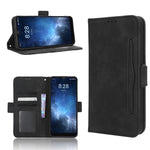 Custodia per telefono in pelle con slot per schede di consistenza al polpaccio, For Sharp Rouvo V, For Xiaomi Poco X5 5G / Redmi Note 12 5G, For OnePlus 11 5G, For ZTE Libero 5G III