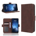 Custodia per telefono in pelle con slot per schede di consistenza al polpaccio, For Sharp Rouvo V, For Xiaomi Poco X5 5G / Redmi Note 12 5G, For OnePlus 11 5G, For ZTE Libero 5G III