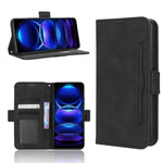 Custodia per telefono in pelle con slot per schede di consistenza al polpaccio, For Sharp Rouvo V, For Xiaomi Poco X5 5G / Redmi Note 12 5G, For OnePlus 11 5G, For ZTE Libero 5G III