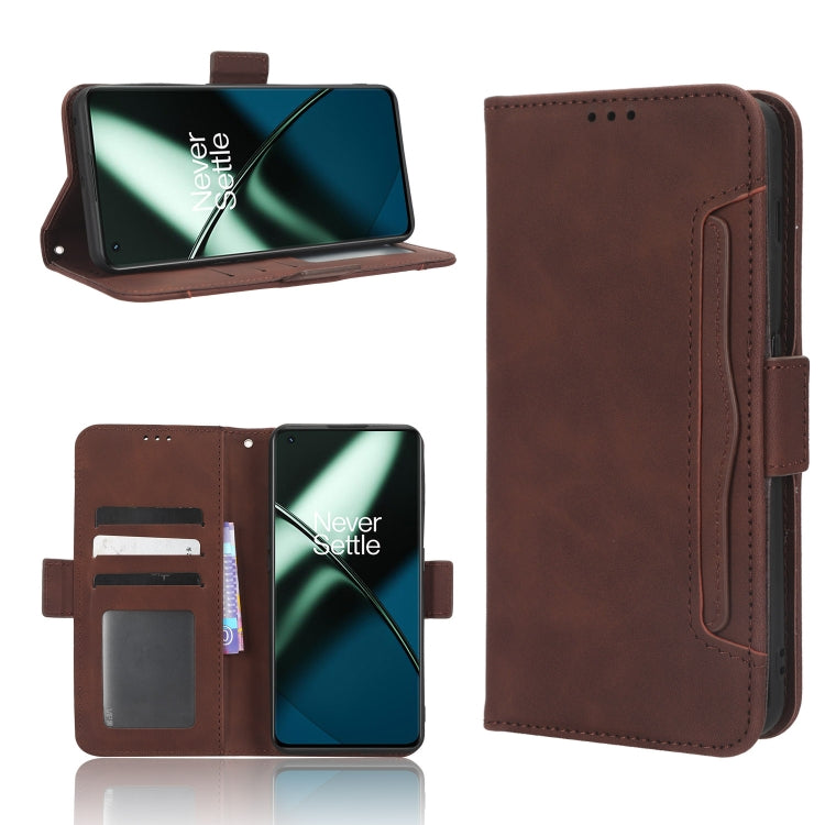 Custodia per telefono in pelle con slot per schede di consistenza al polpaccio, For Sharp Rouvo V, For Xiaomi Poco X5 5G / Redmi Note 12 5G, For OnePlus 11 5G, For ZTE Libero 5G III