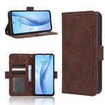 Custodia per telefono in pelle con slot per schede di consistenza al polpaccio, For Sharp Rouvo V, For Xiaomi Poco X5 5G / Redmi Note 12 5G, For OnePlus 11 5G, For ZTE Libero 5G III
