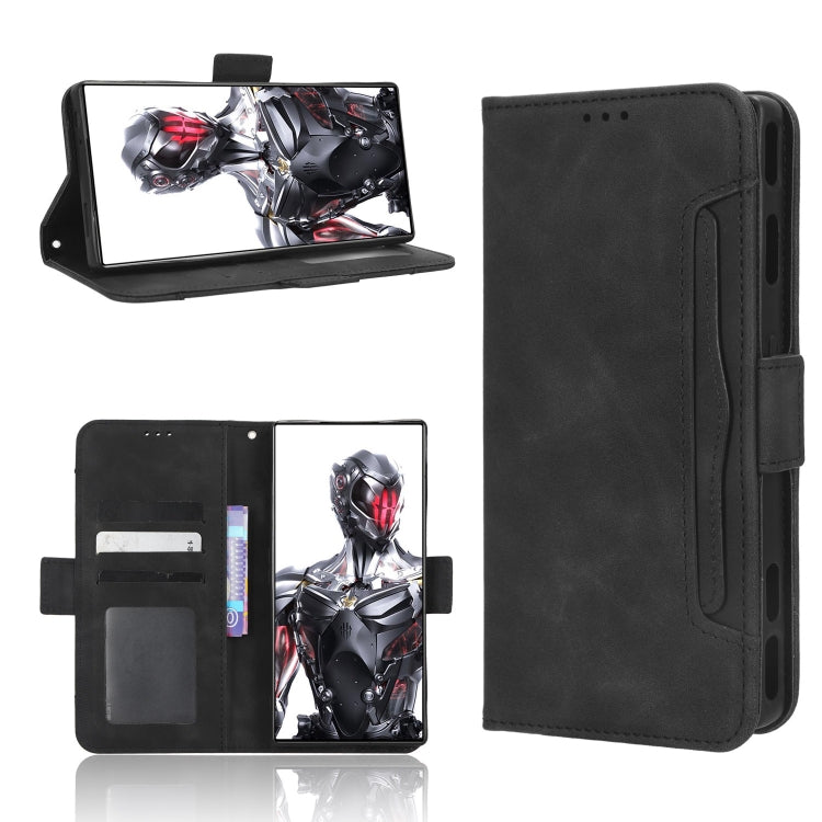 Custodia per telefono in pelle con slot per schede di consistenza al polpaccio, For ZTE nubia Red Magic 8 Pro / 8 Pro+, For ZTE nubia Z50