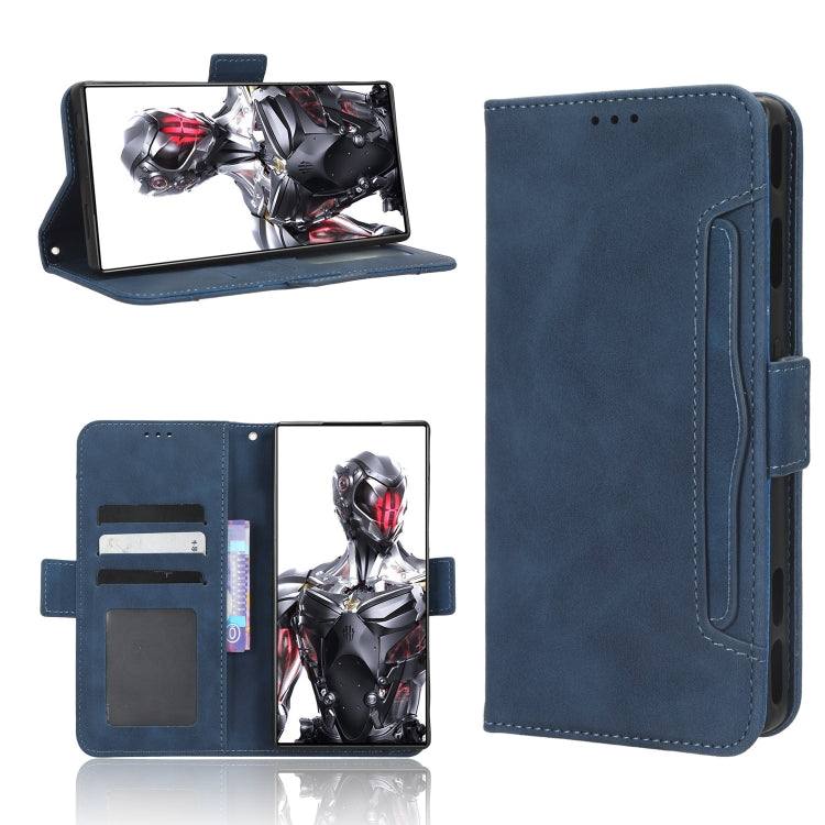 Custodia per telefono in pelle con slot per schede di consistenza al polpaccio, For ZTE nubia Red Magic 8 Pro / 8 Pro+, For ZTE nubia Z50
