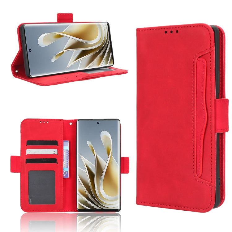 Custodia per telefono in pelle con slot per schede di consistenza al polpaccio, For ZTE nubia Red Magic 8 Pro / 8 Pro+, For ZTE nubia Z50