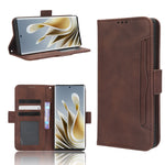 Custodia per telefono in pelle con slot per schede di consistenza al polpaccio, For ZTE nubia Red Magic 8 Pro / 8 Pro+, For ZTE nubia Z50