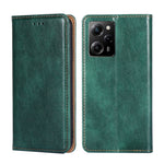 Custodia per telefono in pelle magnetica tinta unita a olio lucido, For Motorola Moto E13 4G, For OPPO A17k, For OPPO Reno8 T 4G, For Xiaomi Poco X5 Pro / Redmi Note 12 Pro Speed