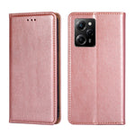 Custodia per telefono in pelle magnetica tinta unita a olio lucido, For Motorola Moto E13 4G, For OPPO A17k, For OPPO Reno8 T 4G, For Xiaomi Poco X5 Pro / Redmi Note 12 Pro Speed