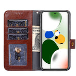Custodia per cellulare in pelle con cerniera, For Motorola Moto E13 4G, For OPPO A17k, For OPPO Reno8 T 4G, For Xiaomi Poco X5 Pro / Redmi Note 12 Pro Speed, For Honor X9a 5G