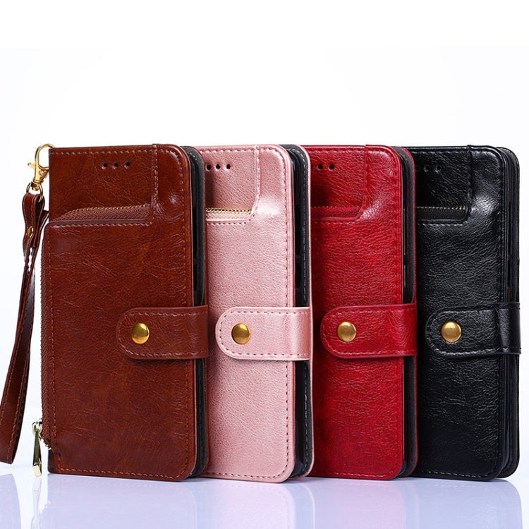 Custodia per cellulare in pelle con cerniera, For Motorola Moto E13 4G, For OPPO A17k, For OPPO Reno8 T 4G, For Xiaomi Poco X5 Pro / Redmi Note 12 Pro Speed, For Honor X9a 5G