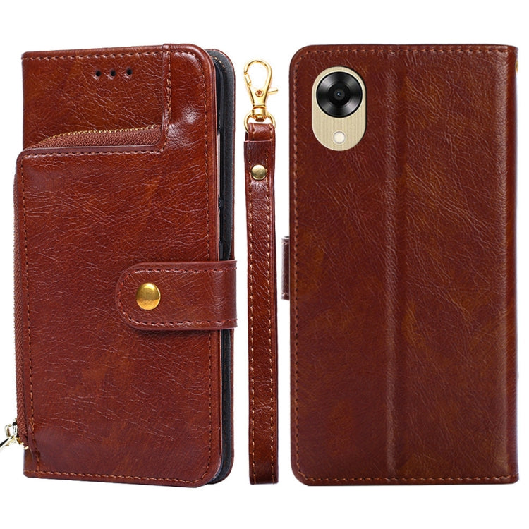 Custodia per cellulare in pelle con cerniera, For Motorola Moto E13 4G, For OPPO A17k, For OPPO Reno8 T 4G, For Xiaomi Poco X5 Pro / Redmi Note 12 Pro Speed, For Honor X9a 5G