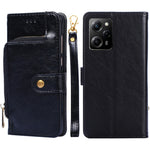Custodia per cellulare in pelle con cerniera, For Motorola Moto E13 4G, For OPPO A17k, For OPPO Reno8 T 4G, For Xiaomi Poco X5 Pro / Redmi Note 12 Pro Speed, For Honor X9a 5G