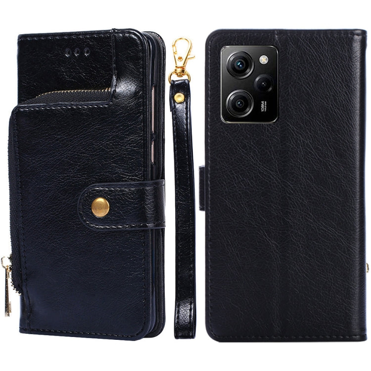 Custodia per cellulare in pelle con cerniera, For Motorola Moto E13 4G, For OPPO A17k, For OPPO Reno8 T 4G, For Xiaomi Poco X5 Pro / Redmi Note 12 Pro Speed, For Honor X9a 5G