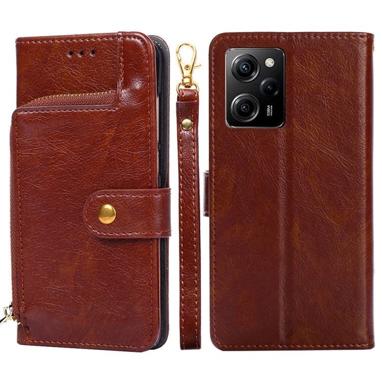 Custodia per cellulare in pelle con cerniera, For Motorola Moto E13 4G, For OPPO A17k, For OPPO Reno8 T 4G, For Xiaomi Poco X5 Pro / Redmi Note 12 Pro Speed, For Honor X9a 5G