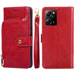 Custodia per cellulare in pelle con cerniera, For Motorola Moto E13 4G, For OPPO A17k, For OPPO Reno8 T 4G, For Xiaomi Poco X5 Pro / Redmi Note 12 Pro Speed, For Honor X9a 5G