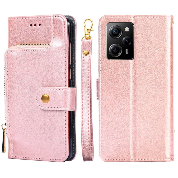 Custodia per cellulare in pelle con cerniera, For Motorola Moto E13 4G, For OPPO A17k, For OPPO Reno8 T 4G, For Xiaomi Poco X5 Pro / Redmi Note 12 Pro Speed, For Honor X9a 5G