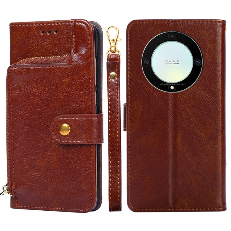 Custodia per cellulare in pelle con cerniera, For Motorola Moto E13 4G, For OPPO A17k, For OPPO Reno8 T 4G, For Xiaomi Poco X5 Pro / Redmi Note 12 Pro Speed, For Honor X9a 5G