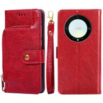 Custodia per cellulare in pelle con cerniera, For Motorola Moto E13 4G, For OPPO A17k, For OPPO Reno8 T 4G, For Xiaomi Poco X5 Pro / Redmi Note 12 Pro Speed, For Honor X9a 5G