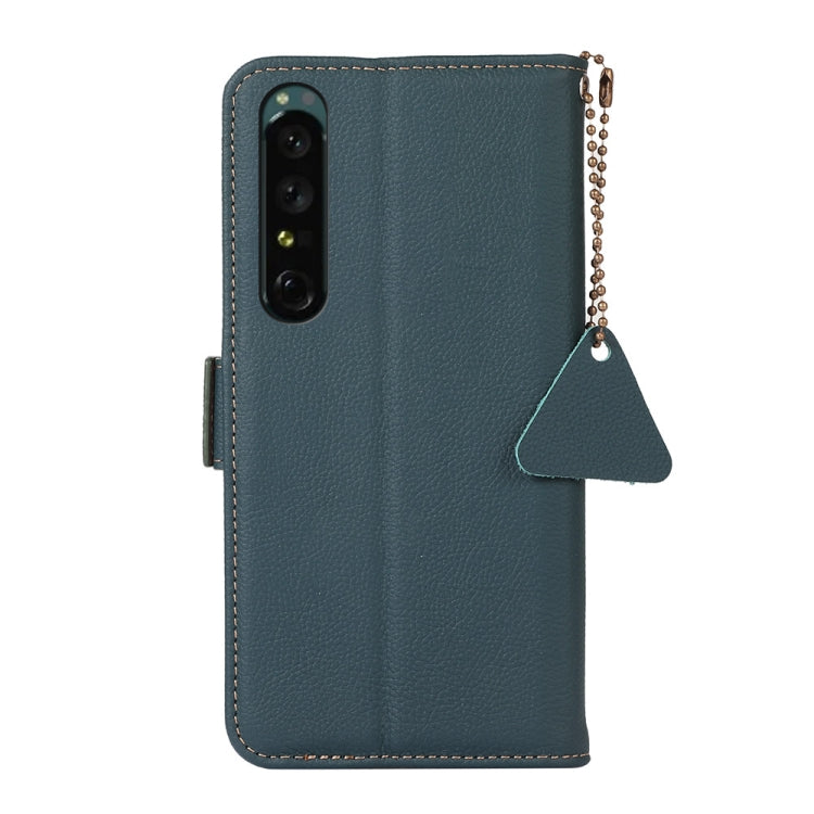 Custodia per telefono RFID in vera pelle TJ magnetica laterale, For Sony Xperia 1 IV, For Sony Xperia 10 IV