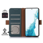 Custodia per telefono RFID in vera pelle TJ magnetica laterale, For Sony Xperia 1 IV, For Sony Xperia 10 IV