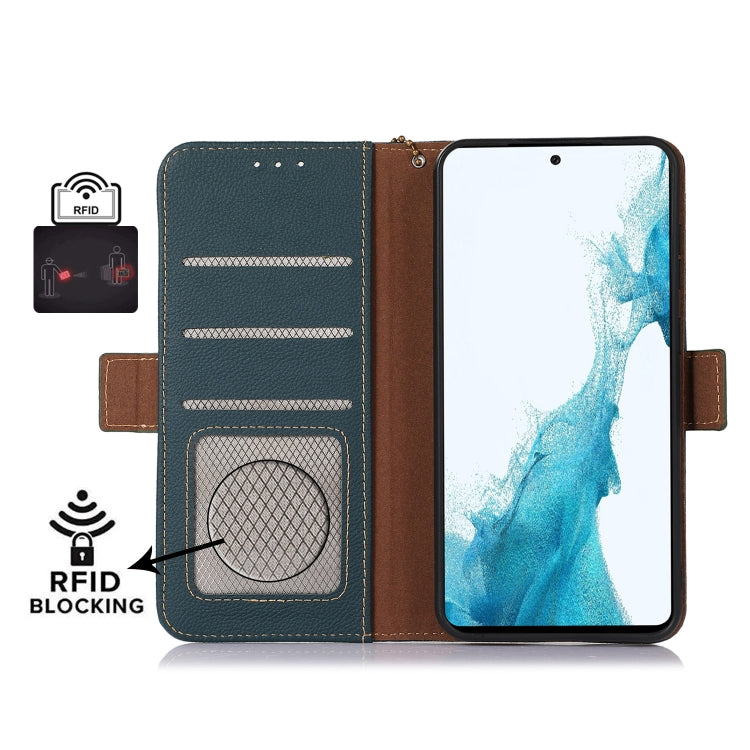 Custodia per telefono RFID in vera pelle TJ magnetica laterale, For Sony Xperia 1 IV, For Sony Xperia 10 IV