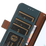 Custodia per telefono RFID in vera pelle TJ magnetica laterale, For Sony Xperia 1 IV, For Sony Xperia 10 IV