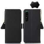Custodia per telefono RFID in vera pelle TJ magnetica laterale, For Sony Xperia 1 IV, For Sony Xperia 10 IV