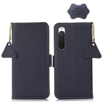 Custodia per telefono RFID in vera pelle TJ magnetica laterale, For Sony Xperia 1 IV, For Sony Xperia 10 IV
