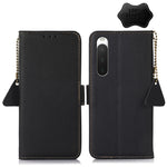 Custodia per telefono RFID in vera pelle TJ magnetica laterale, For Sony Xperia 1 IV, For Sony Xperia 10 IV