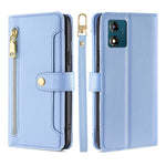 Custodia per telefono in pelle con portafoglio con cerniera a tracolla, For Motorola Moto E13 4G, For OPPO A17k, For OPPO Reno8 T 4G, For Xiaomi Poco X5 Pro / Redmi Note 12 Pro Speed