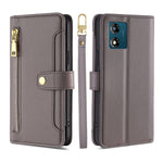 Custodia per telefono in pelle con portafoglio con cerniera a tracolla, For Motorola Moto E13 4G, For OPPO A17k, For OPPO Reno8 T 4G, For Xiaomi Poco X5 Pro / Redmi Note 12 Pro Speed