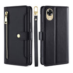 Custodia per telefono in pelle con portafoglio con cerniera a tracolla, For Motorola Moto E13 4G, For OPPO A17k, For OPPO Reno8 T 4G, For Xiaomi Poco X5 Pro / Redmi Note 12 Pro Speed