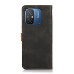 KHAZNEH Custodia per telefono in pelle a conchiglia con trama in pelle bovina, For Xiaomi Redmi 12C/11A, For OnePlus Ace 2