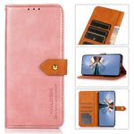 KHAZNEH Custodia per telefono in pelle a conchiglia con trama in pelle bovina, For Xiaomi Redmi 12C/11A, For OnePlus Ace 2
