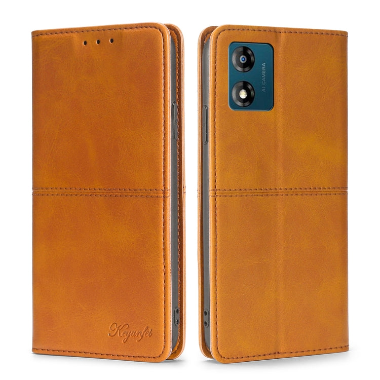 Custodia per telefono in pelle a vibrazione orizzontale magnetica con trama di mucca, For Motorola Moto E13 4G, For OPPO A17k, For OPPO Reno8 T 4G, For Xiaomi Poco X5 Pro / Redmi Note 12 Pro Speed