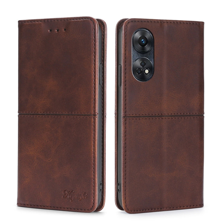 Custodia per telefono in pelle a vibrazione orizzontale magnetica con trama di mucca, For Motorola Moto E13 4G, For OPPO A17k, For OPPO Reno8 T 4G, For Xiaomi Poco X5 Pro / Redmi Note 12 Pro Speed